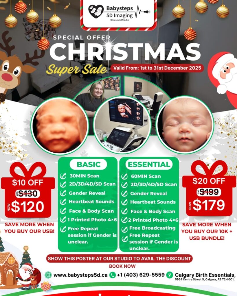 Christmas Pregnancy Ultrasound Promo – BabySteps 5D Imaging Ultrasound Studio