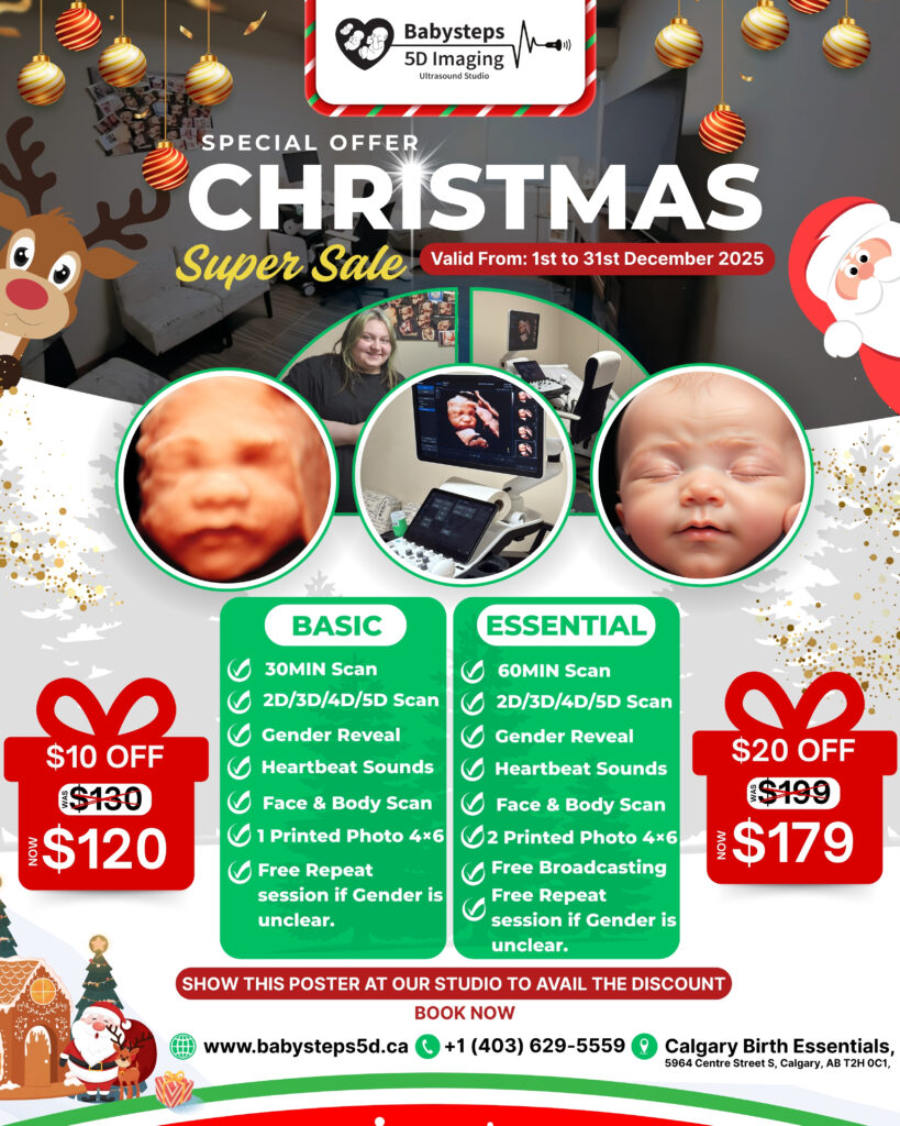 Christmas Pregnancy Ultrasound Promo – BabySteps 5D Imaging Ultrasound Studio